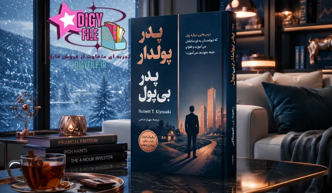 دانلود کتاب پدر پولدار، پدر بی‌پول اثر رابرت کیوساکی | PDF